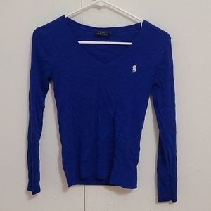Royal Blue Ralph Lauren Long Sleeve Shirt